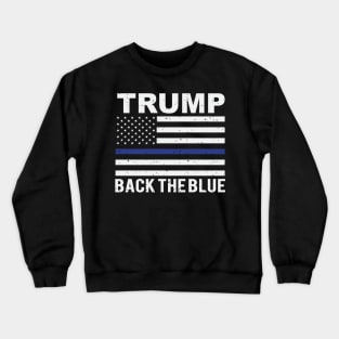 Trump Back The Blue Crewneck Sweatshirt